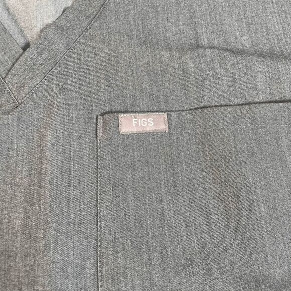 FIGS Technical Collection Leon Scrub Top Mens Size‎ XL Pocket Graphiteew - Picture 2 of 6